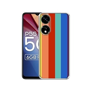 rainbow colors design printed silicon soft tpu back case cover for itel p55 5g