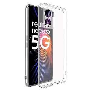 crystal clear case for realme narzo 50 5g  raised bumps for camera amp screen protection  clear soft silicone back cover for realme narzo 50 5g  oppo k10 5g a77 5ga57 5g tpu  transparent