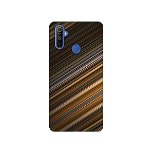 stripes design 3d printed hard back case cover for realme narzo 10a