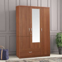 CASPIAN Classy Engineered Wood 3 Door Wardrobe