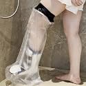 Cast Covers for Shower Leg, Waterproof Cast Cover for Showering, Cast Protector for Shower Adult, Shower Boots for Foot after Surgery, Full Leg, Thigh (Diameter - 7.9") Extra Long