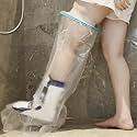 Cast Covers for Shower Leg, Waterproof Cast Cover for Showering, Cast Protector for Shower Adult, Shower Boots for Foot after Surgery, Full Leg, Thigh (Diameter - 9.8") Extra Long - Large