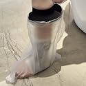 Cast Covers for Shower Leg, Waterproof Cast Cover for Showering, Cast Protector for Shower Leg Adult, Shower Boots for Foot after Surgery, Ankle, Foot (Diameter - 7.9")