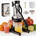 Cast Iron Manual Hand Press Juicer for Citrus & Pomegranate,Black