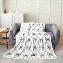 Castle Fairy Grey Bowknot Flannel Blanket for Kids,Dreamy Princess Style Fleece Throw Blanket for Bedroom Sofa Dorm Decor,Watercolor Bow Geometric Grids Bedding Set,Baby (30 x 40 Inches)