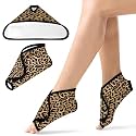 Castor Oil Pack Wrap for Ankle Feet, Reusable Organic Cotton Castor Oil Compress Adjustable Feet Brace for Women Ankle Support Plantar Fasciitis Relief