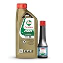 Castrol POWER1 10W-30 Synthetic Engine Oil (API SP) + Engine Shampoo(Flush) Combo | Faster Acceleration, Smooth Ride &amp; Engine Protection | For Performance Bikes | 1L