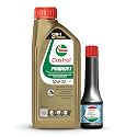 Castrol POWER1 10W-30 Synthetic Engine Oil (API SP) + Engine Shampoo(Flush) Combo | Faster Acceleration, Smooth Ride &amp; Engine Protection | For Performance Bikes | 0.9L