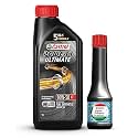 Castrol POWER1 ULTIMATE 10W-50 Full Synthetic Engine Oil + Engine Shampoo(Flush) | Instant Acceleration, Superior Protection, High-Temperature Stability | For High-Performance Motorcycles | 1L