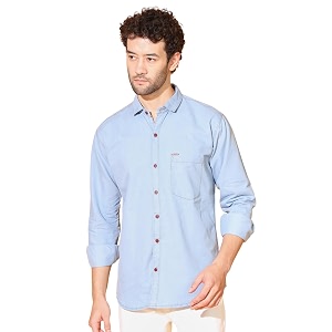 casual denim shirt for men