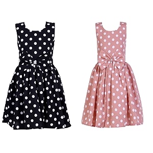 casual frock for baby girlsblue printed and olive printedpack of 2