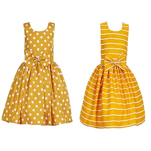 casual frock for baby girlsblue printed and olive printedpack of 2