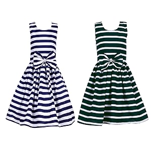 casual frock for baby girlsblue printed and olive printedpack of 2
