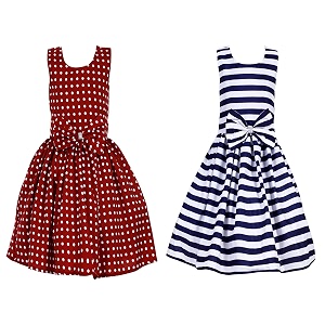 casual frock for baby girlsblue printed and olive printedpack of 2