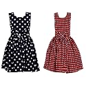 Casual Frock for Baby Girls,Blue Printed and Olive Printed,Pack of 2