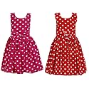Casual Frock for Baby Girls,Blue Printed and Olive Printed,Pack of 2