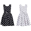 Casual Frock for Baby Girls,Blue Printed and Olive Printed,Pack of 2