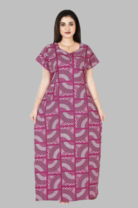 casual look women nighty blue