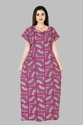 CASUAL LOOK Women Nighty (Blue)