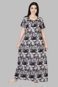 casual look women nighty green