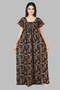 casual look women nighty green