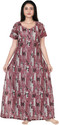 CASUAL LOOK Women Nighty (Green)