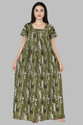 CASUAL LOOK Women Nighty (Green)