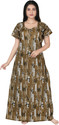 CASUAL LOOK Women Nighty (Green)
