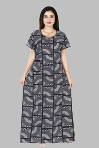 casual look women nighty grey