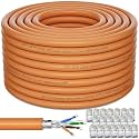 Soibke Cat 7 Outdoor Ethernet Cable Bulk 400ft (DIY | x 20 RJ45), SFTP