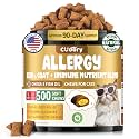 Cat Allergy Relief Chews for Cats with Probiotics, 500 Crunchy Treats