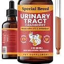 Cat &amp; Dog Urinary Tract Infection Treatment – Natural UTI Relief with Cranberry Drops – Kidney &amp; Bladder Support – Helps Incontinence, Frequent Urination, Bladder Stones – Pet Renal Care Drops