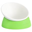 Cat Bowls Elevated Cat Food Bowl Adjustable Cat Dish Anti-Slip and Anti-Noise Raised Cat Bowl Protecting Pet’s Spine Thickened Plastic Bowl Suitable for Indoor Cats, 17 Oz