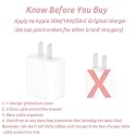 for 18-20W Silicone Bow Charger Case Cover with 360-degree Full Protection New Edition Stylish Charger Cover Charger for iPhone for 18-20W USB-C Power Adapter (Yellow)