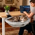 Cat Desk Bed | Supports 50 lb | Desk Mounted Cat Bed Cat Hammock for Desk