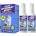 Cat Deterrent Spray 2 Pack, Cat Scratch Deterrent Spray for Furniture Protection, Effective Anti-Scratch & Anti-Marking Training Aid with Natural - Safe & Non-Toxic for Cats and Kittens 7.0 fl.oz
