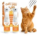 Cat Deterrent Spray （2 Pack）, Natural Non-Toxic cat Repellent Spray for Furniture, 7 FL oz Discourages Destructive Scratching