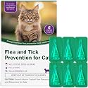 Cat Flea and Tick Prevention & Treatment - Flea and Tick Prevention for Cats, 6-Month Supply, Flea Control, Repellent, Suitable for Cats Over 1.5 lbs, Flea Supplements