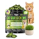 Cat Grass Treats, Hairball Treatment for Cats, for Indoor Cats, 500 Chews