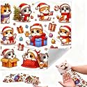Cat Grooming Wrap, Self-Adherent Soft Cat Blanket to Wrap, Nail Clipping, Anti-Bite, Anti-Scratch, Anti-Escape Calming Wrap (Christmas, 6-10 lbs)