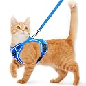 Cat Harness and Leash for Walking Escape Proof Soft Adjustable Cat Leash