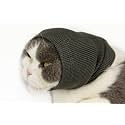 Cat Hematoma Ear Wrap,Cat No Flap Ear Wrap Pinpoint Mesh for Anxiety Relief, Cat Bath Accessories for Pet Grooming &amp; Force Drying (Grey S)., Small