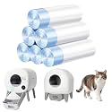 Cat Litter Bags 120 Count, 26.37"X15.74" Drawstring Close Litter Box Liners for Automatic Litter Box,Thick Cat Poop Bags,Easy to Clean,Heavy Duty Robot Bag for Self-Cleaning Box