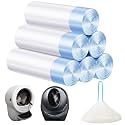 Cat Litter Bags 120 Count,26.37"x15.74" Drawstring Close Litter Box Liners for Automatic Litter Box,Thick Cat Poop Bags,Easy to Clean,Heavy Duty Robot Bag for Self-Cleaning Box