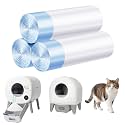Cat Litter Bags 60 Count, 26.37"X15.74" Drawstring Close Litter Box Liners for Automatic Litter Box,Thick Cat Poop Bags,Easy to Clean,Heavy Duty Robot Bag for Self-Cleaning Box