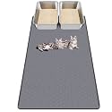 Cat Litter Mats,51"x25.6"Extra Large Silicone Cat Mat for Litter Box