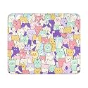 Cat Mouse Pad - 9.5x7.9 Inch Anime Cute Mousepad Colorful Kitten Keyboard Mat with Anti-Slip Rubber Base for Computer Mouse Keyboard Home and Office