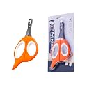 Cat Nail Clipper Cat Nail Trimmer Pet Nail Clippers Cat Claw Clipper Safety Guard Small Animals Nail Clippers with Hole Professional Grooming Tool for Puppy, Kitten, Dog, Rabbits Sharp & Safe (Orange)