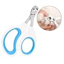 Cat Nail Clippers with Circular Cut Hole -Avoid Over Cutting Pet Nail Clippers -Sharp Angled Blade Professional Paw Trimmer Set for Novice Pet Families (Orange)