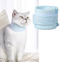 Cat Neck Brace Cover - Breathable Elizabethan Collar for Post-Surgery Recovery Anti-Lick Wound Adjustable Protective Cervical Cone for Small Medium Large Dogs Cats (Neck Girth 9.1-11.8" Depth3.2